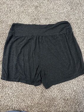 Women's Maternity Gray High-Waist Lounge Shorts